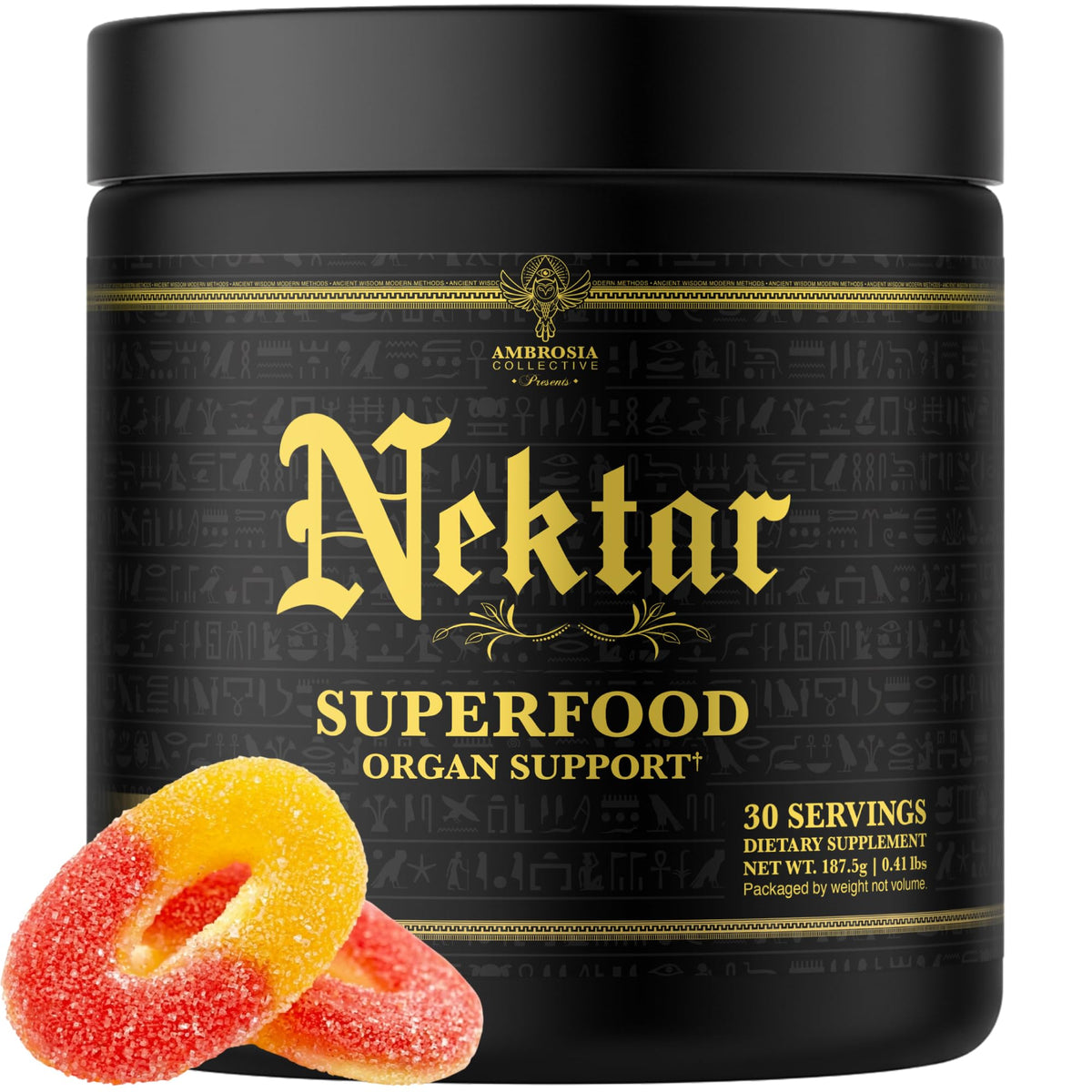 Ambrosia Nektar Poudre Superaliment 13 Ingrédients 231g vue de face