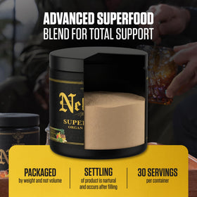 Ambrosia Nektar Poudre Superaliment 222g avec ingrédients clés