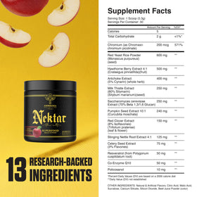 Ambrosia Nektar Poudre Superaliment 222g avec shaker