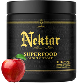 Ambrosia Nektar Poudre Superaliment 222g devant un fond blanc