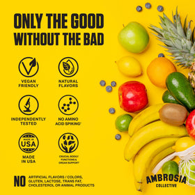 Ambrosia Poudre Superfood Nektar 200g en préparation avec de l'eau