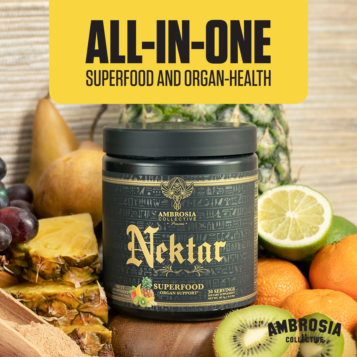 Ambrosia Poudre Superfood Nektar 259g emballage