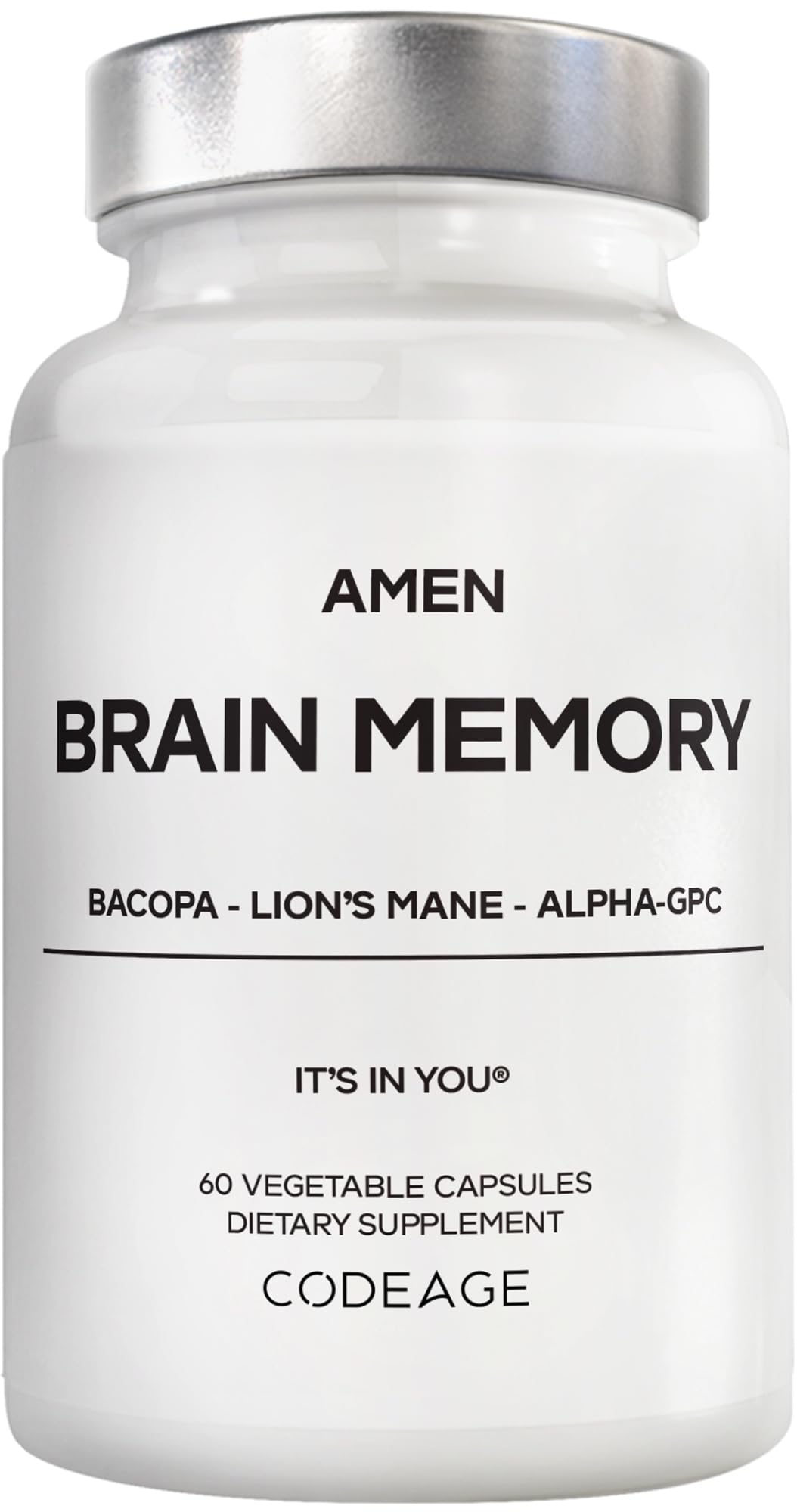 Amen Mémoire Cérébrale 60 Capsules vue de face