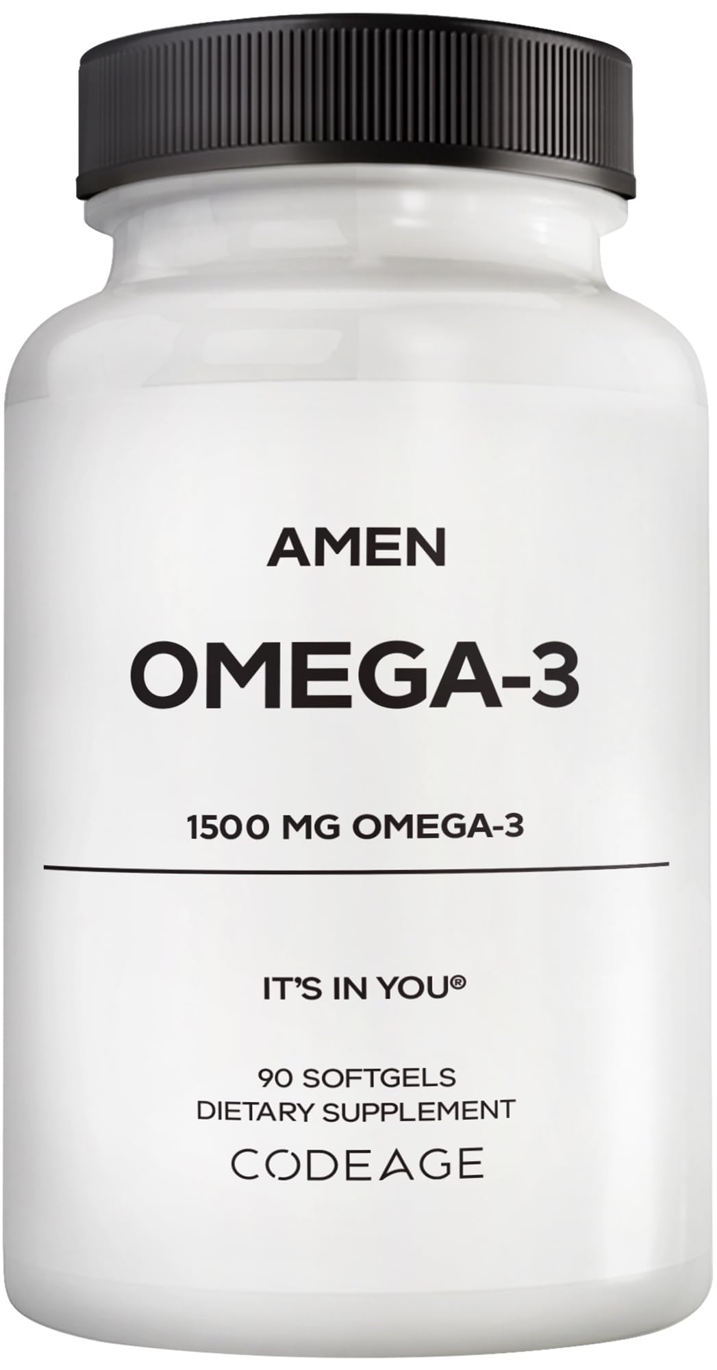Amen Omega-3 huile de poisson 1500mg flacon de 90 gélules