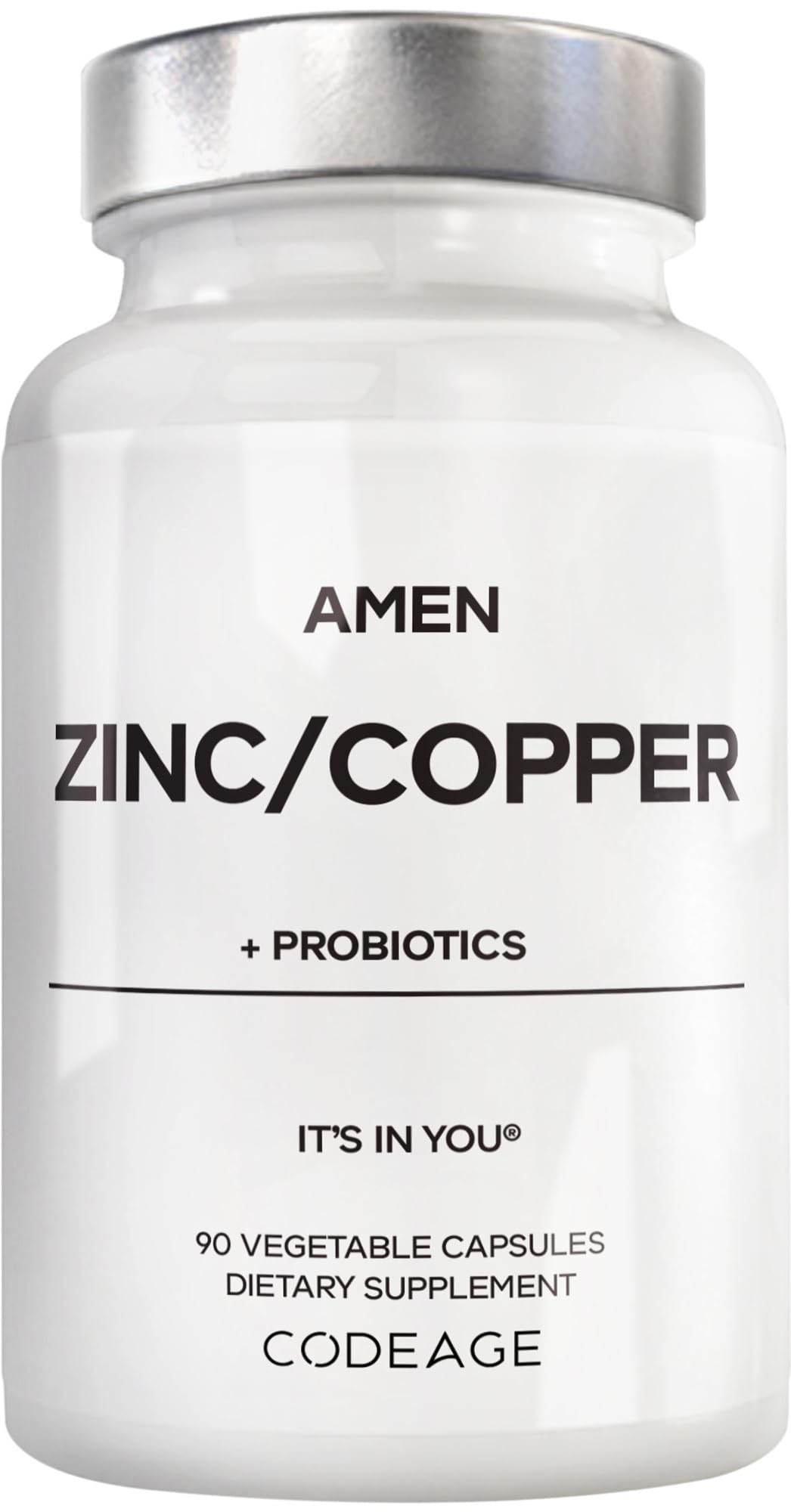 Amen Zinc et Cuivre 90 capsules vue de face