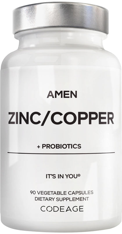 Amen Zinc et Cuivre 90 capsules vue de face