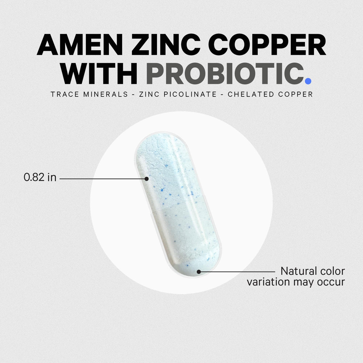Amen Zinc et Cuivre emballage avec informations
