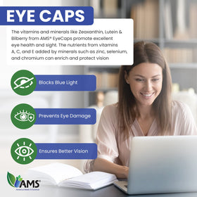 America Medic & Science EyeCaps caplet sur une table