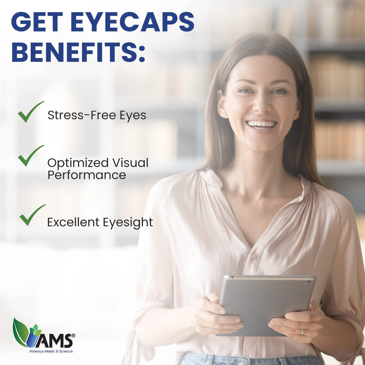 America Medic & Science EyeCaps environnement de prise avec eau