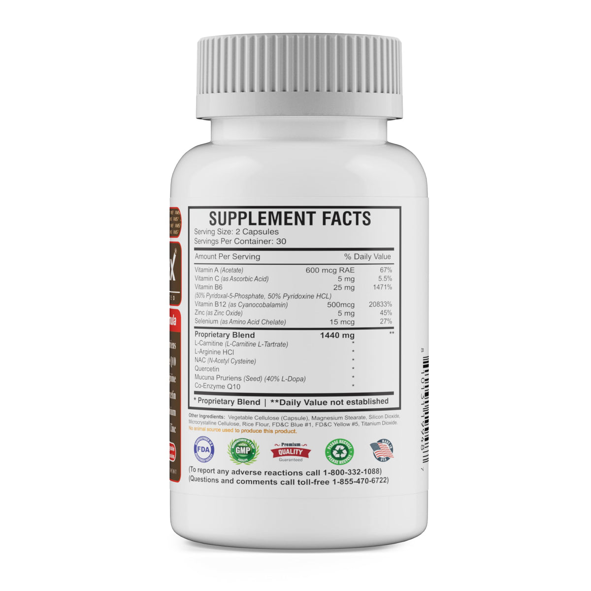 America Medic & Science Motility Max capsule close-up