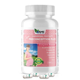 America Medic & Science Préconception Plus 180 capsules, vue de face