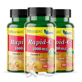 America Medic & Science Rapid-C 1000mg Complément Alimentaire 100 Comprimés - Vue de face