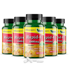 America Medic & Science Rapid-C 1000mg Complément Alimentaire - Boîte de 100 comprimés