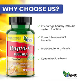 America Medic & Science Rapid-C 1000mg Complément Alimentaire - Dosage recommandé