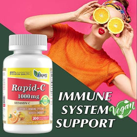 America Medic & Science Rapid-C 1000mg comprimés avec des fruits