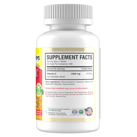 America Medic & Science Rapid-C 1000mg comprimés sur fond blanc