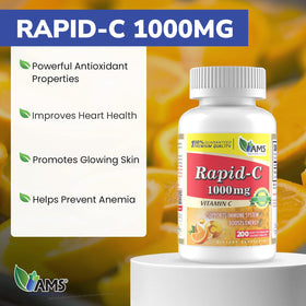 America Medic & Science Rapid-C 1000mg étiquette du produit