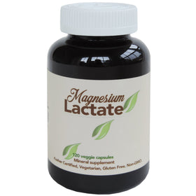 American Anti Aging Magnésium Lactate 500 mg capsules végétariennes vue de face