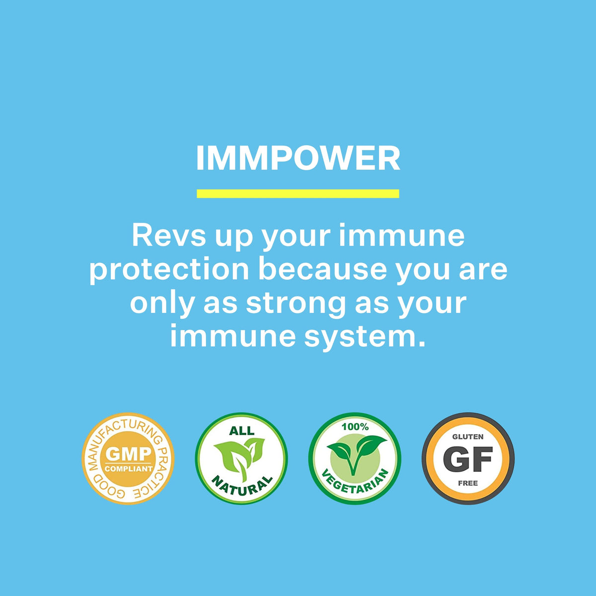 American BioSciences ImmPower 6-Pack ouvert avec capsules visibles