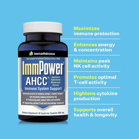 American BioSciences ImmPower AHCC 500mg capsule close-up