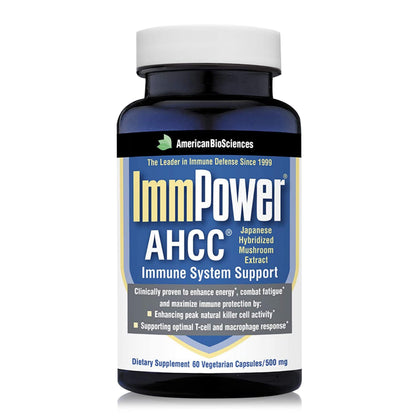 American BioSciences ImmPower AHCC 500mg capsule front view