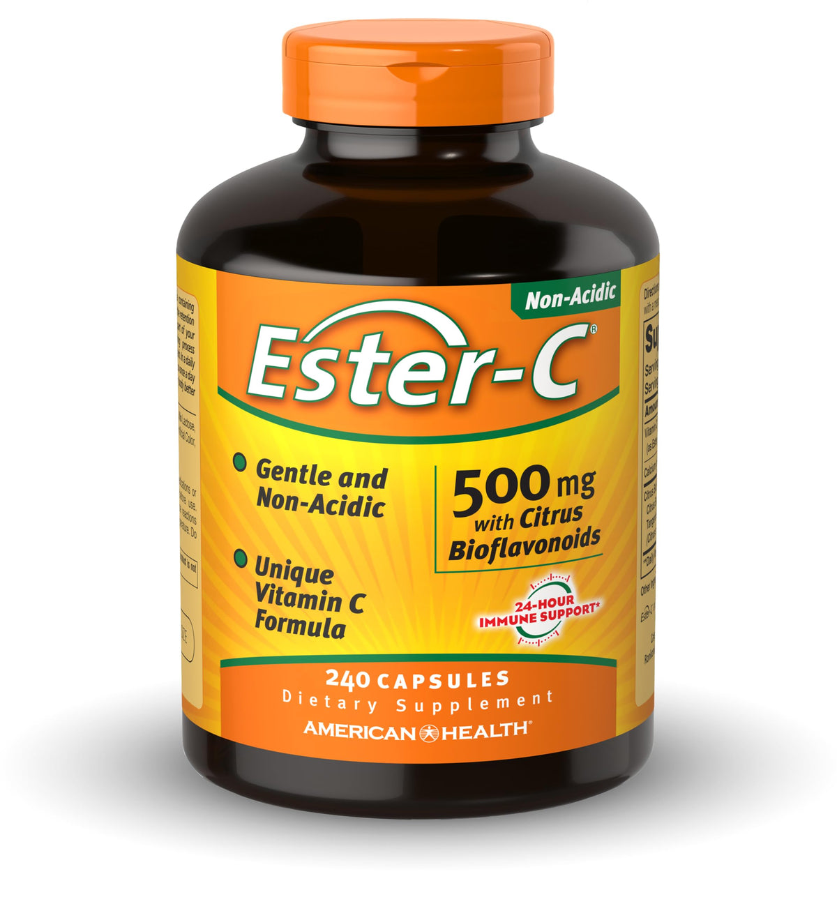 American Health Ester-C 500 mg 240 capsules vue avant