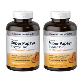 American Health Super Papaya Enzyme Plus 360 comprimés à mâcher, vue de face