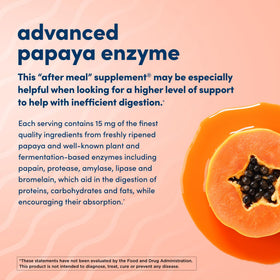 American Health Super Papaya Enzyme Plus, comprimés à mâcher sur une table