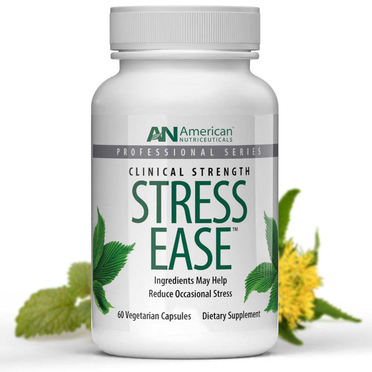 American Nutriceuticals Stress Ease 60 capsules front view