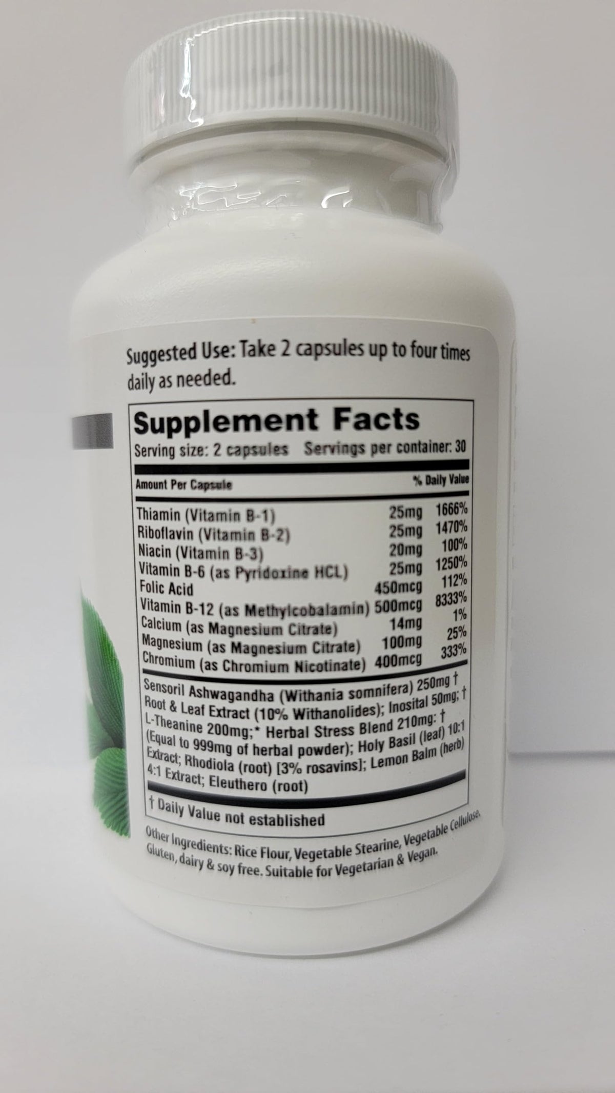 American Nutriceuticals Stress Ease capsules with ingredients