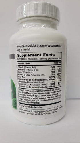 American Nutriceuticals Stress Ease capsules with ingredients