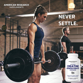 American Research Supplements créatine monohydrate capsules lifestyle