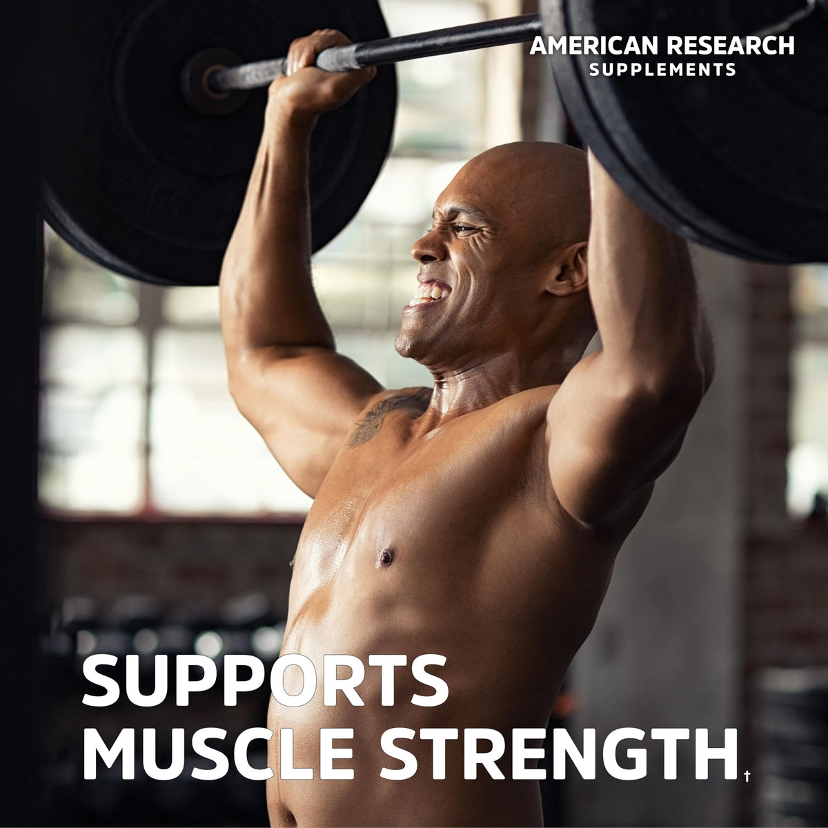 American Research Supplements créatine monohydrate capsules opened bottle