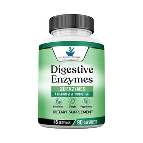 American Standard Supplements Compléments Alimentaires Multi-Enzymes 90 Capsules Végétales vue de face