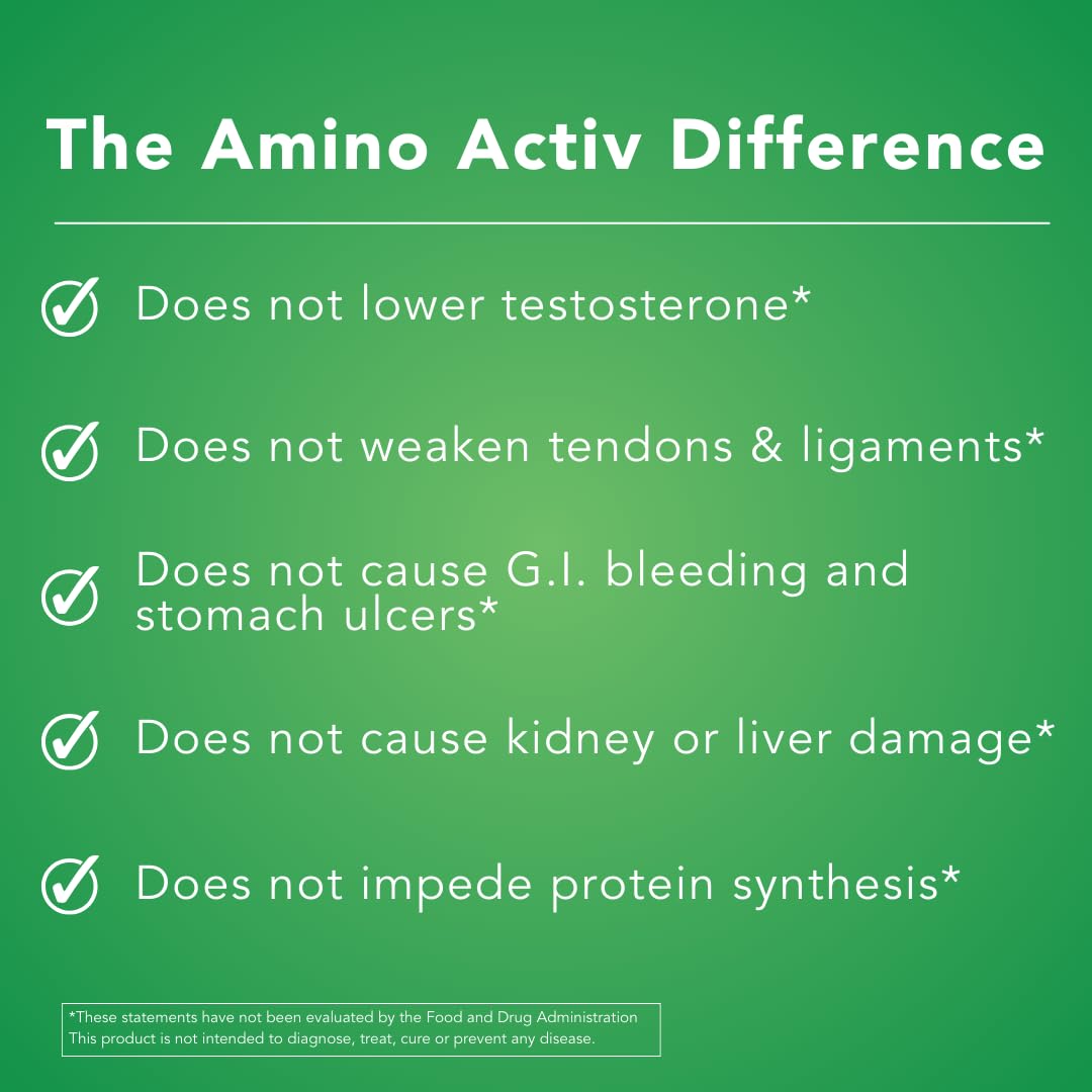 Amino Activ capsules sur une surface blanche