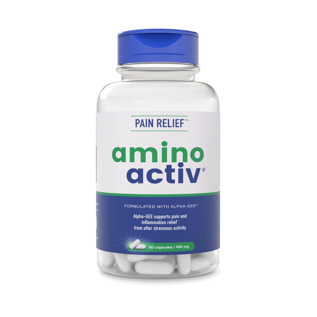 Amino Activ complément alimentaire en capsules, vue de face