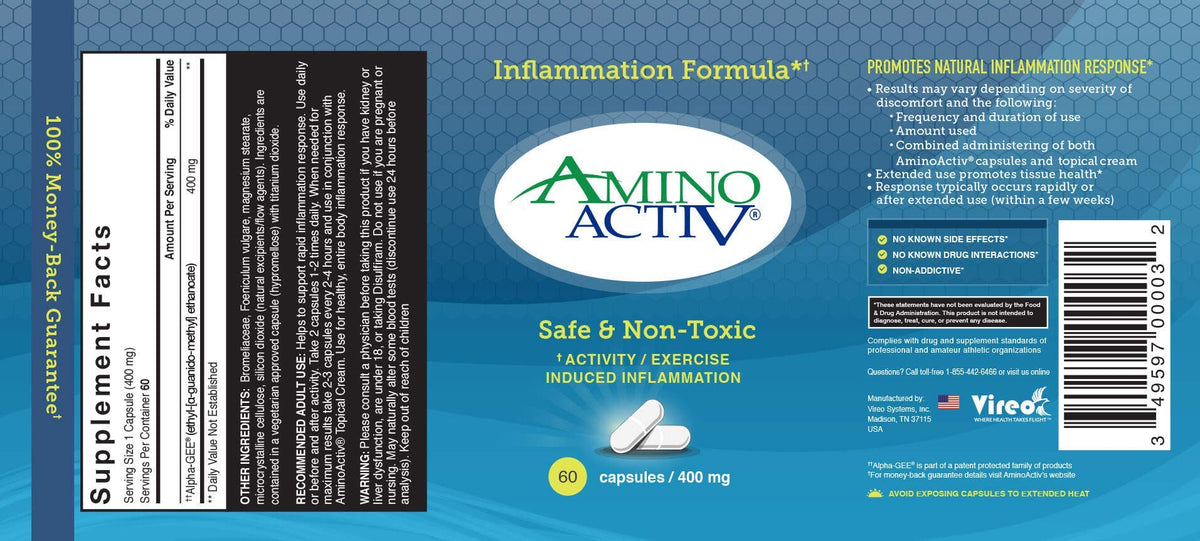 Amino Activ produit avec un fond neutre