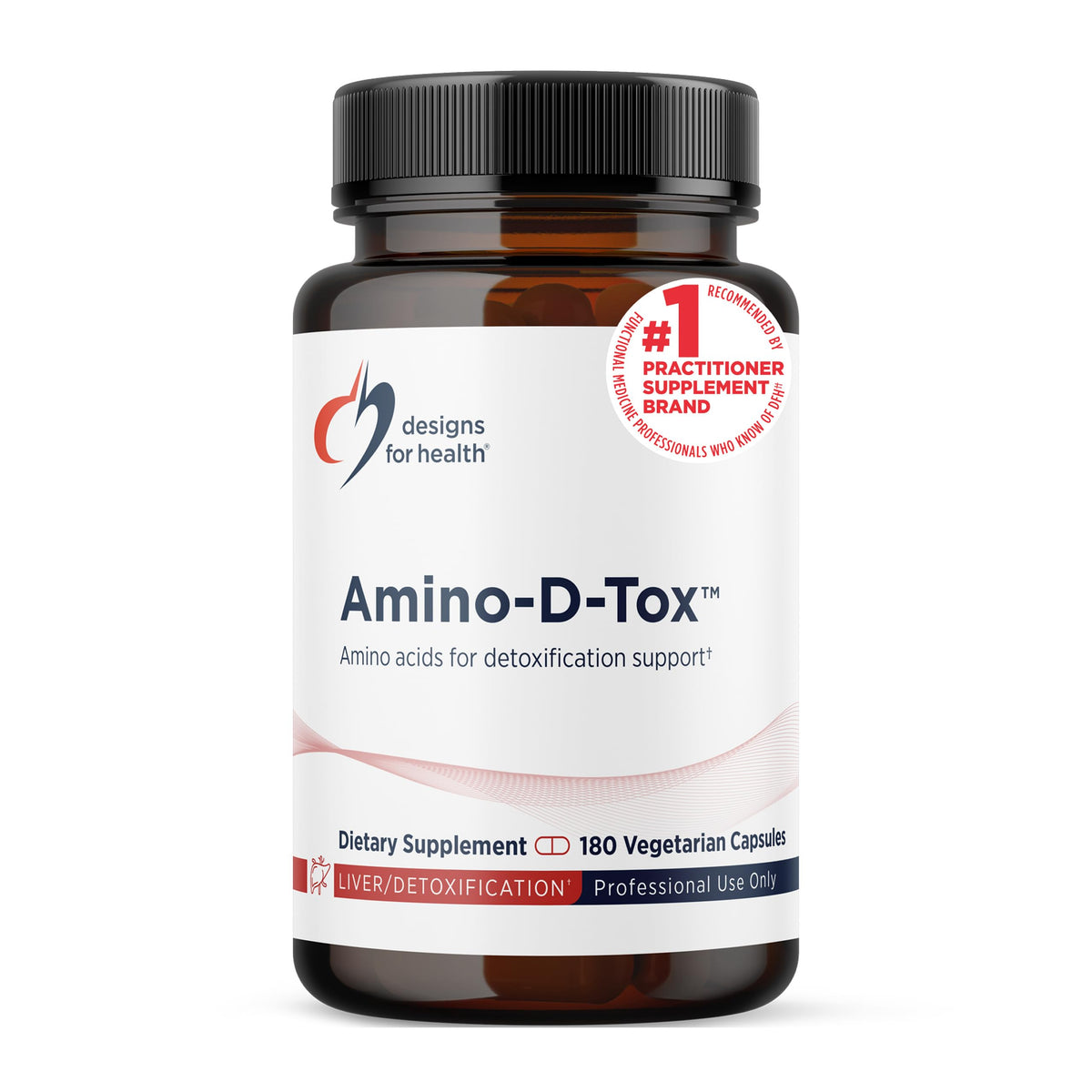 Amino-D-Tox de Designs for Health, 180 gélules, vue avant