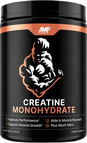 AMP Science Poudre de Créatine Monohydrate 399g vue de face