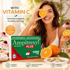 Ampitrexyl Plus Antioxydantes 1000 mg, capsules végétales en gros plan