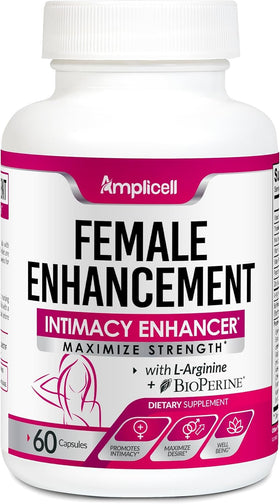 Amplicell Complément Alimentaire Femme avec des plantes en arrière-plan