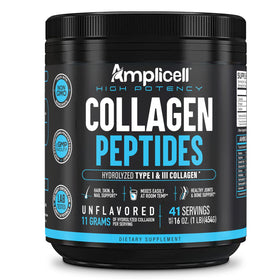 Amplicell Poudre de Collagène Multi-Peptides 599g en service dans une tasse