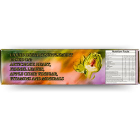Ampoule d'Alcachofivida ouverte montrant le liquide