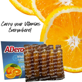 Ampoule de 10ml ADEROGRIP-A ouverte avec liquide orange