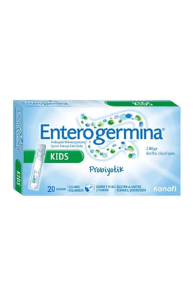 Ampoule EnterogerminaKids ouverte, contenant le liquide