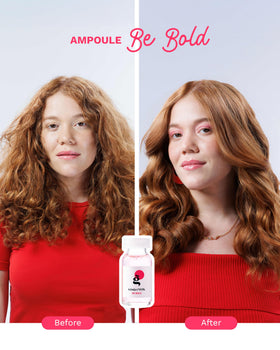 Ampoule Ginger Milk ouverte avec contenu visible