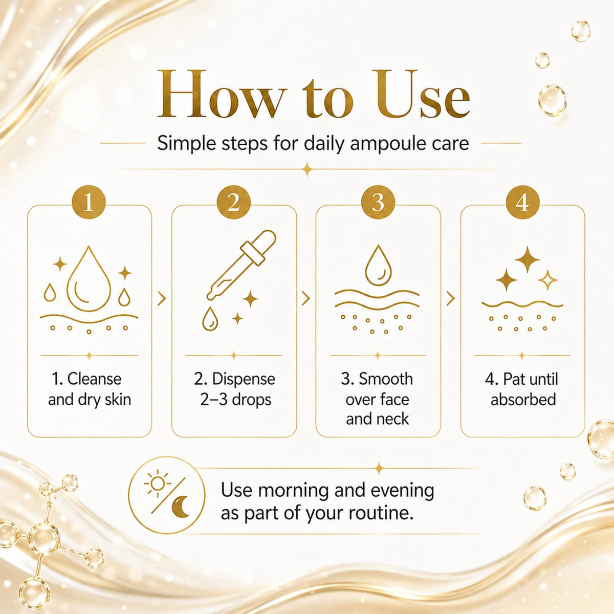 Ampoule Navaro Peptide montrant sa texture légère