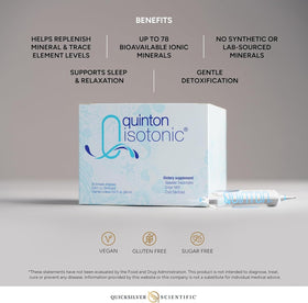 Ampoule Quicksilver Scientific Quinton ouverte