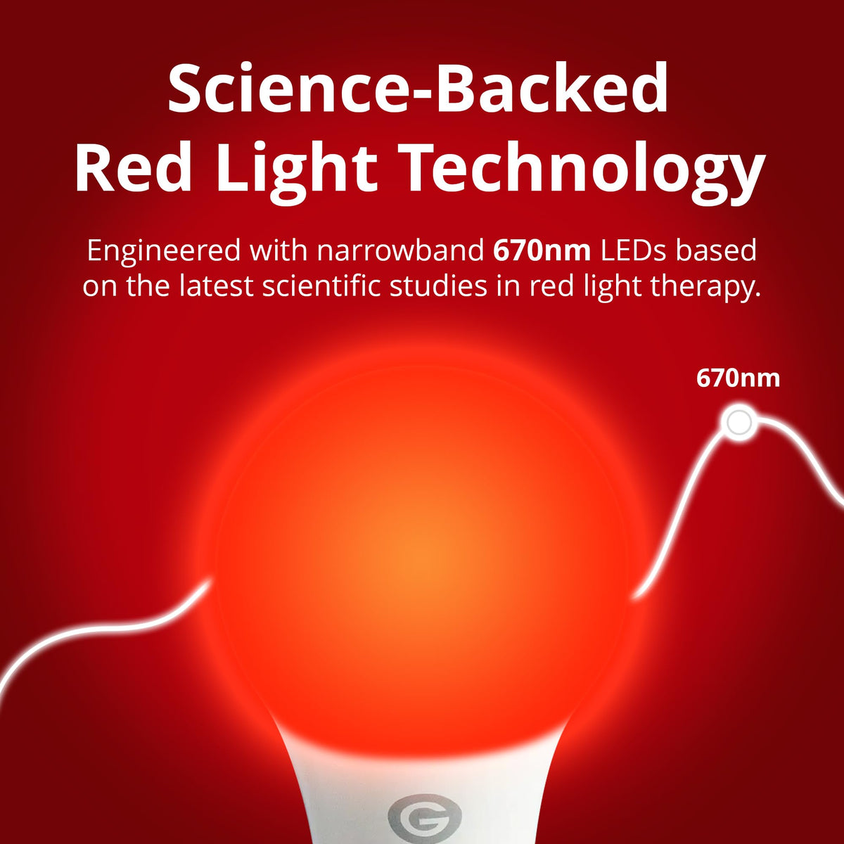 Ampoule Rouge Gamma dans une lampe standard