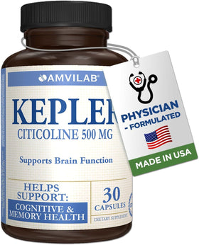 AMVILAB Citicoline 500mg capsules dans une main